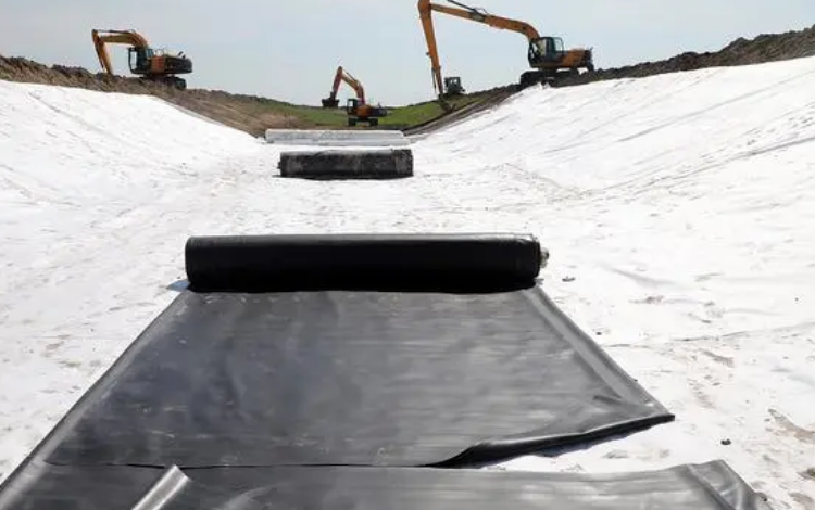 Geomembrane rockfill dam reservoir anti-seepage material