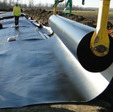 What is the raw material for HDPE geomembrane?