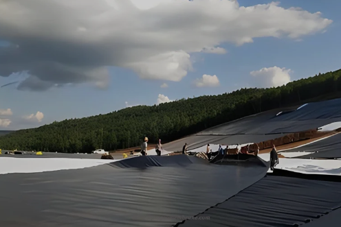 What is a HDPE geomembrane used for?