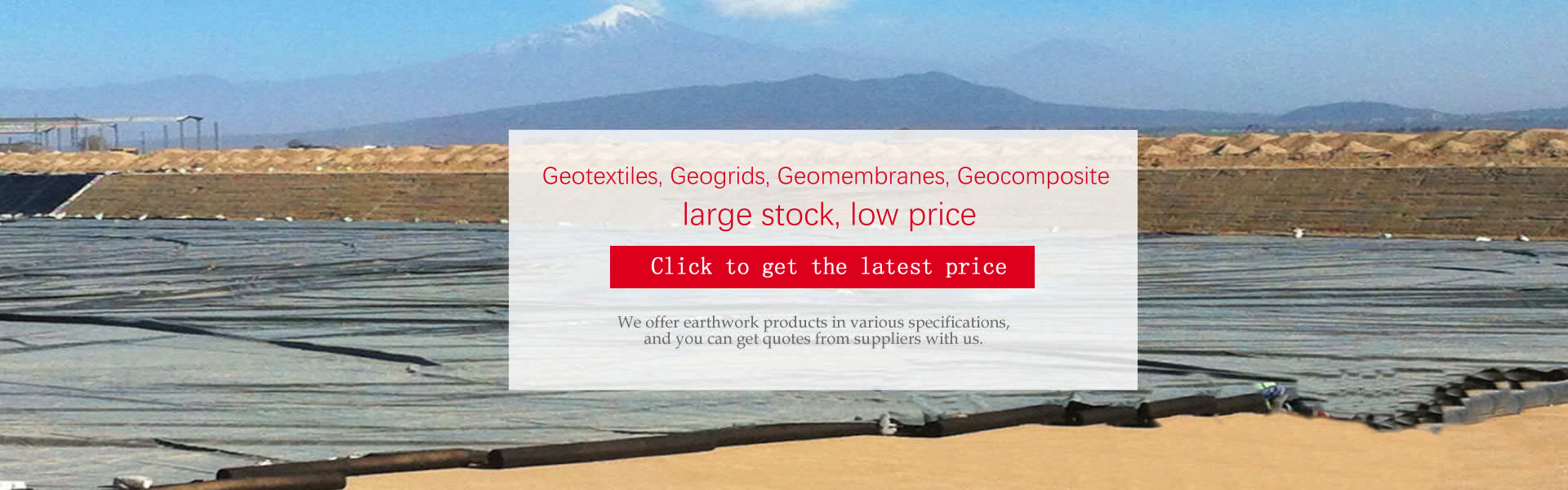 Geotextiles, Geogrids, Geomembranes, Geocomposite, large stock, low price